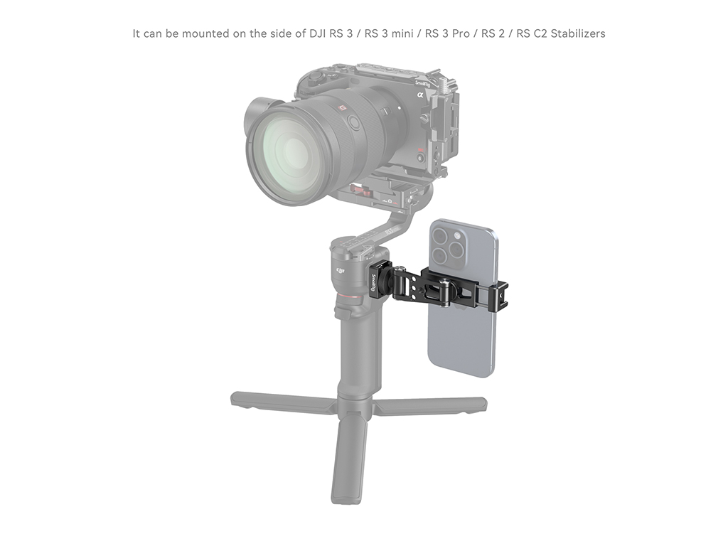 SmallRig 4301 DJI Gimballer için Telefon Tutucu RS 2, RS 3, RS 3 Mini, RS 3 Pro, RSC 2, Ronin SC, RONIN-S, RS 4, RS 4 Pro
