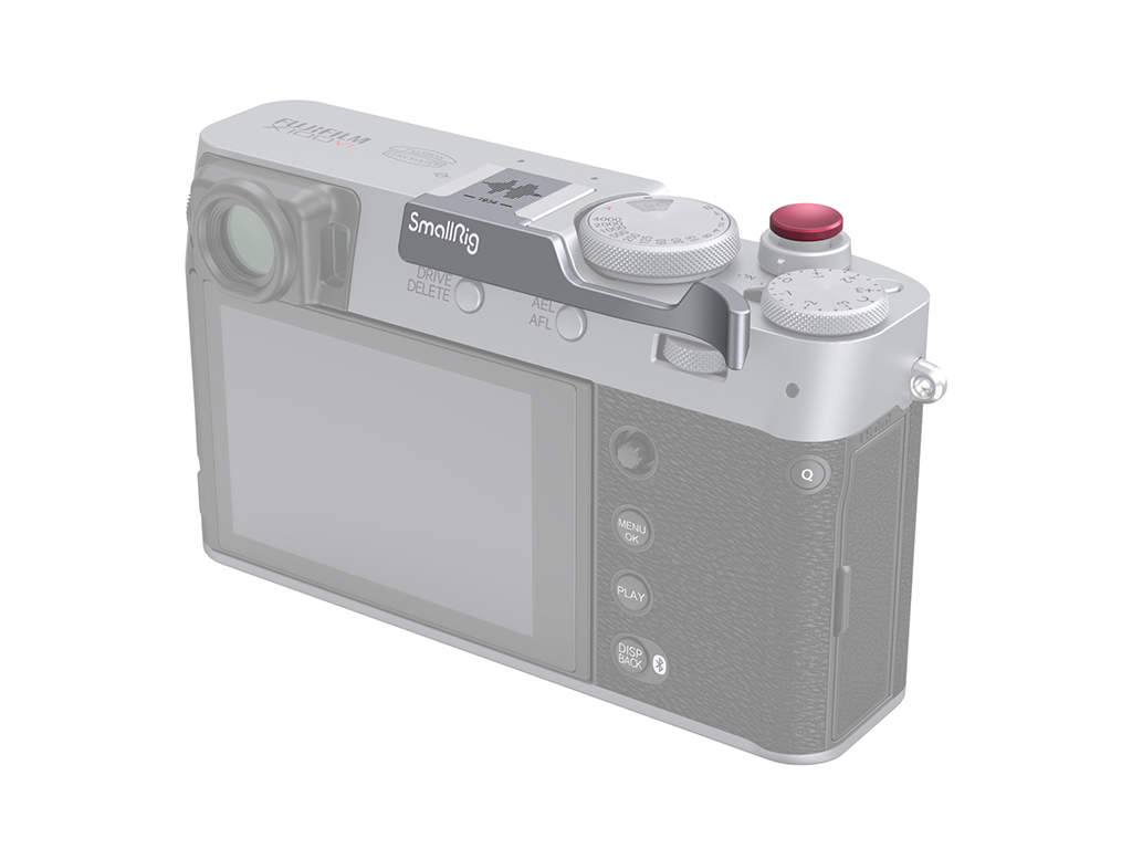 SmallRig 4566 Fujifilm X100VI Uyumlu Gümüş Başparmak Grip Deklanşör Düğmesi Dahil