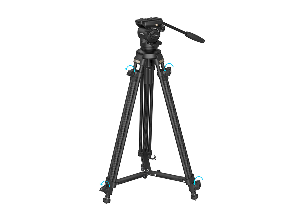 SmallRig 4685 AD-50 Karbon Fiber 6kg Taşıma Kapasiteli Video Tripodu 163cm Maksimum Uzunluk