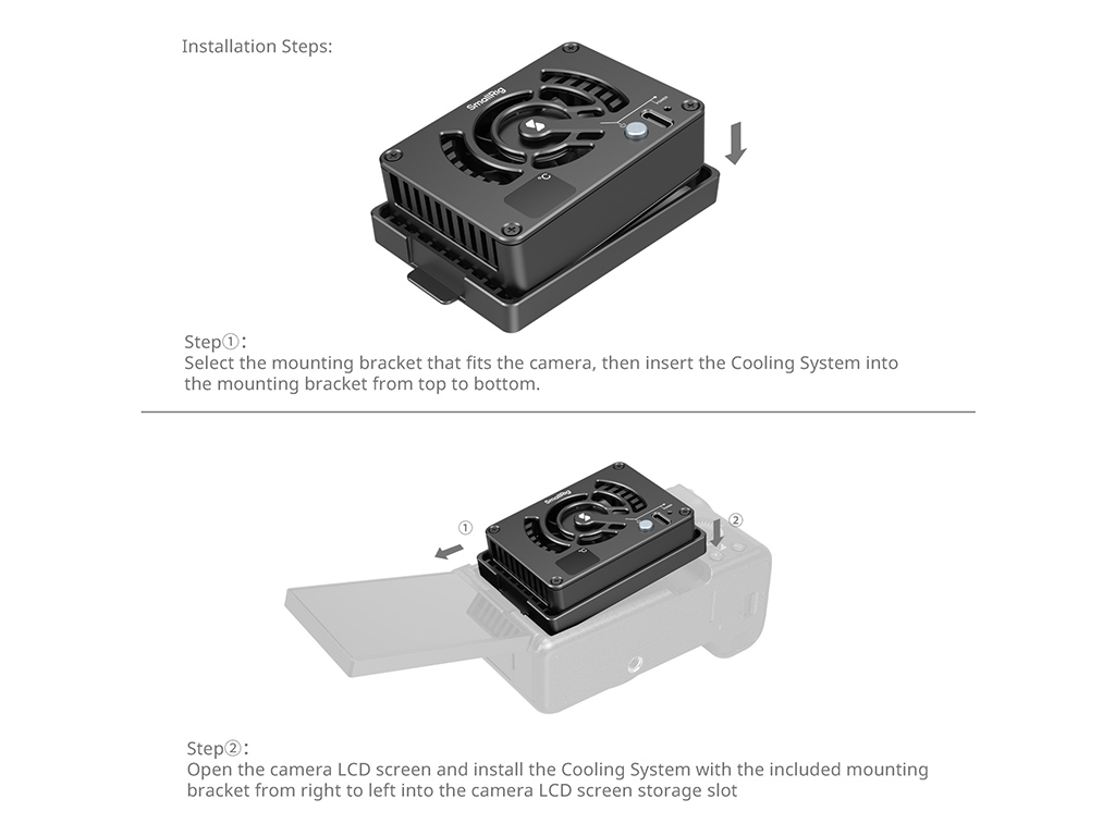 SmallRig 4815 Fujifilm / Canon / Sony Uyumlu Soğutucu Belirli Modeller ile Uyumludur