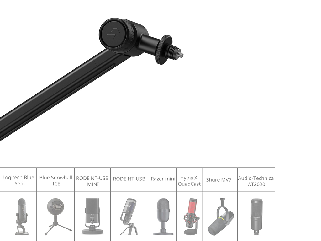 SmallRig 4303 Masa Montajı için Mikrofon Standı 1.5kg Taşıma Kapasiteli