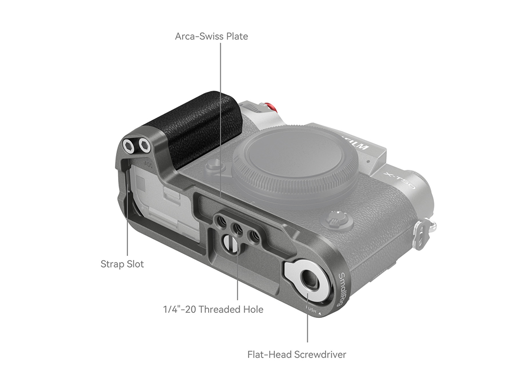 SmallRig 4712 Fujifilm X-T50 Uyumlu Antrasit L Braket