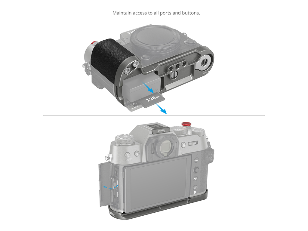 SmallRig 4712 Fujifilm X-T50 Uyumlu Antrasit L Braket