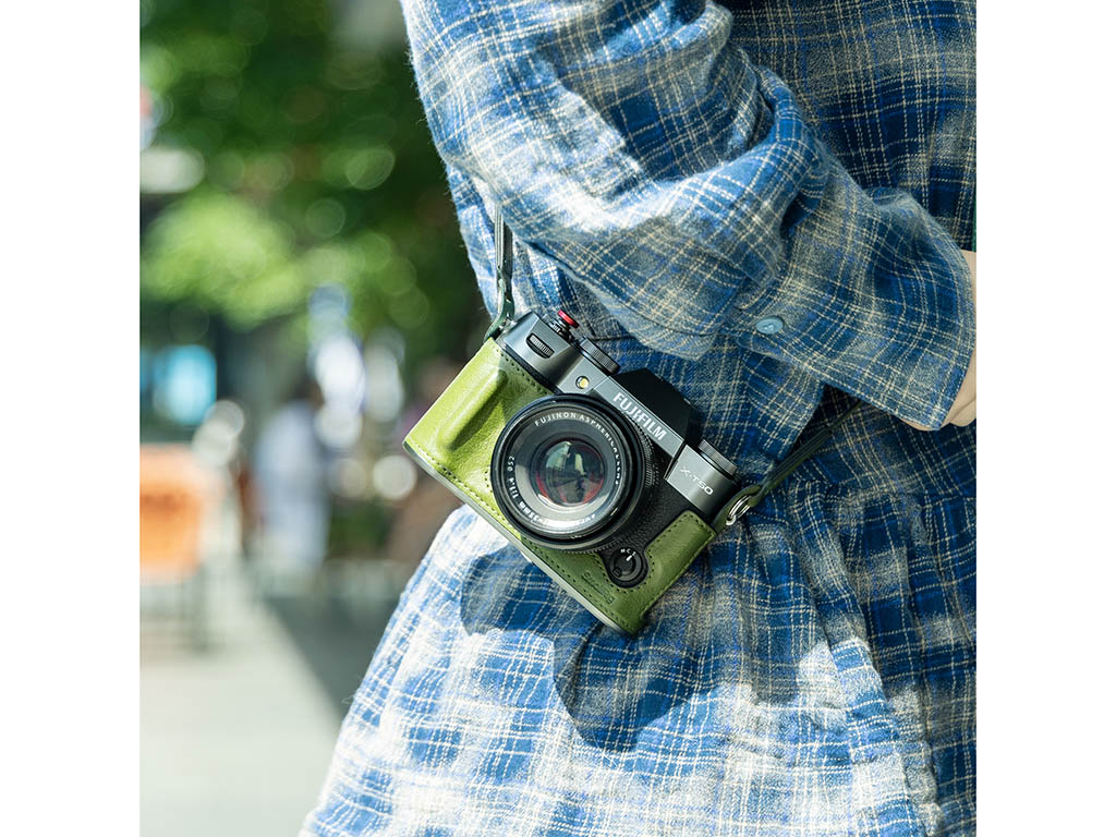 SmallRig 4711 Fujifilm X-T50 Uyumlu Yeşil Deri Kılıf