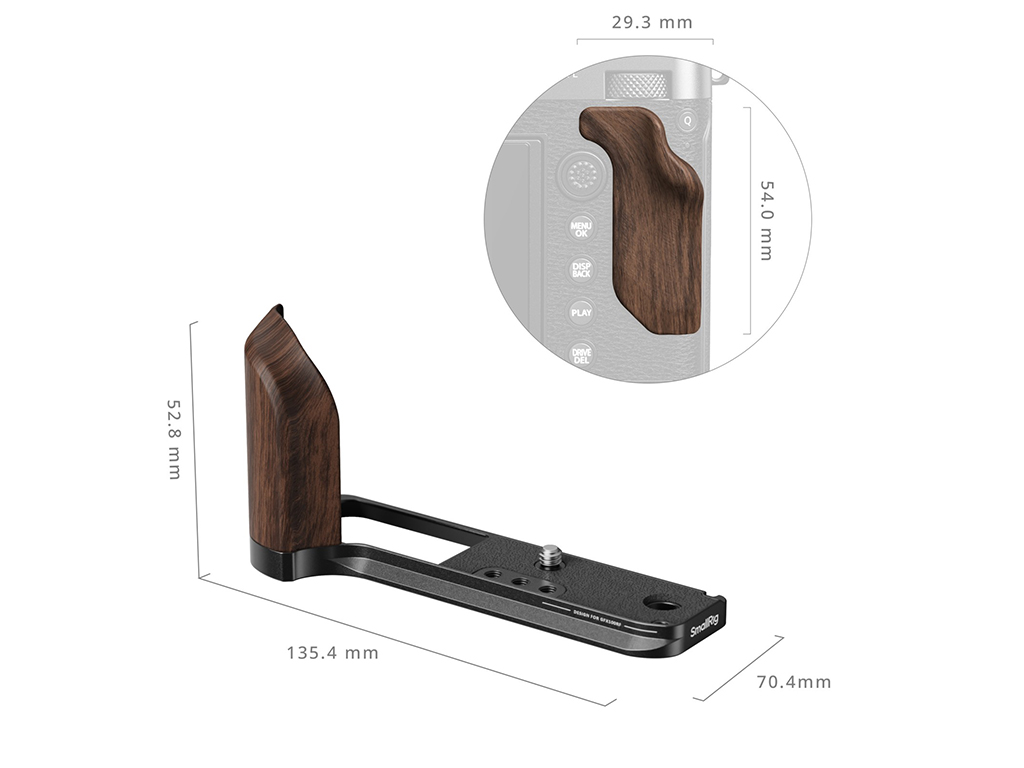 SmallRig 5266 Fujifilm GFX100RF Uyumlu Siyah L Braket