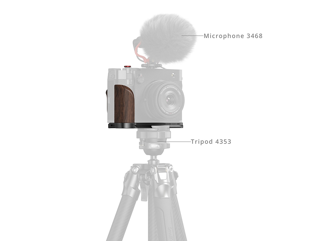 SmallRig 5266 Fujifilm GFX100RF Uyumlu Siyah L Braket