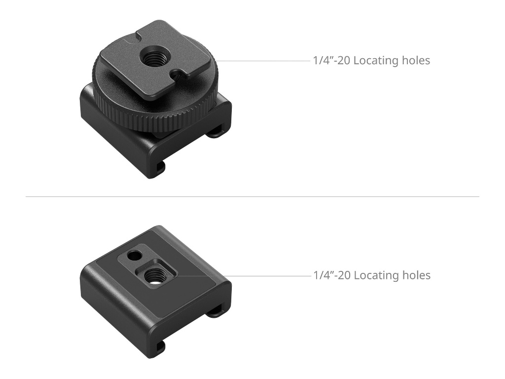 SmallRig 4822 Cold Shoe Mikrofon Bağlantı Aparatı Uyumluluk için Açıklamayı Okuyunuz
