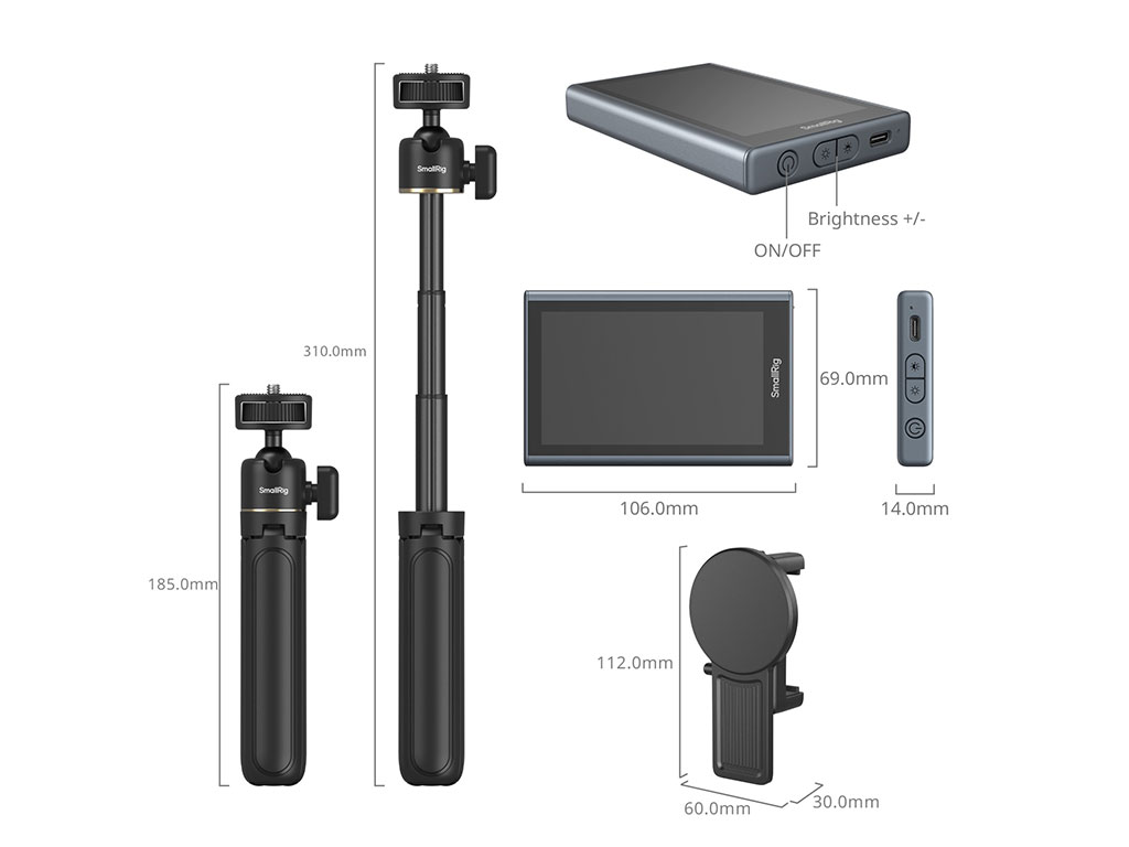 SmallRig 4851B Kablosuz Vlog Monitör Seti