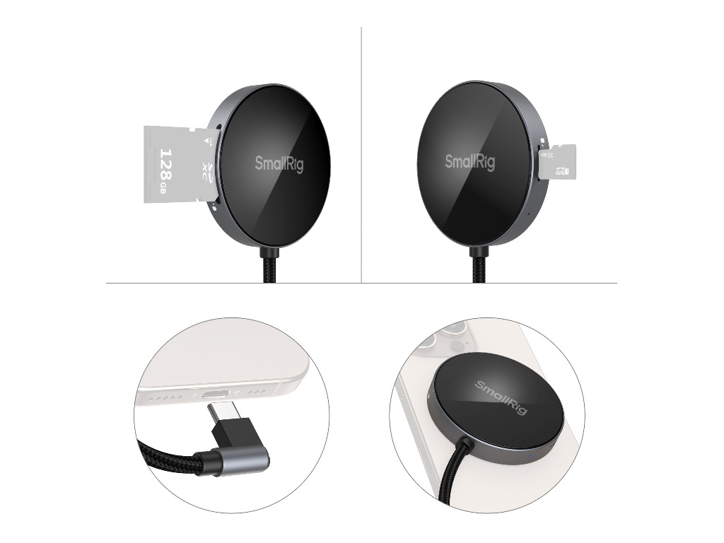 SmallRig 4869 Çok Fonksiyonlu Magsafe Özellikli Kart Okuyucu