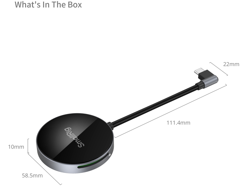 SmallRig 4869 Çok Fonksiyonlu Magsafe Özellikli Kart Okuyucu