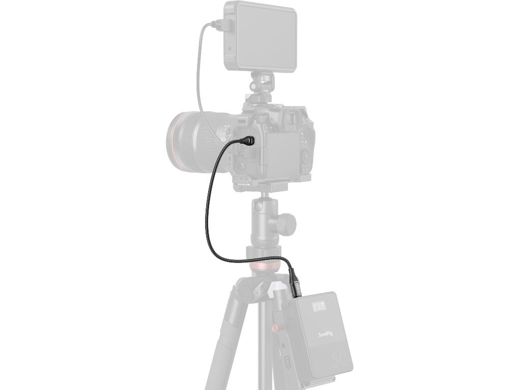 SmallRig 5113 240W LED Göstergeli Type-C Örgülü Güç Kablosu