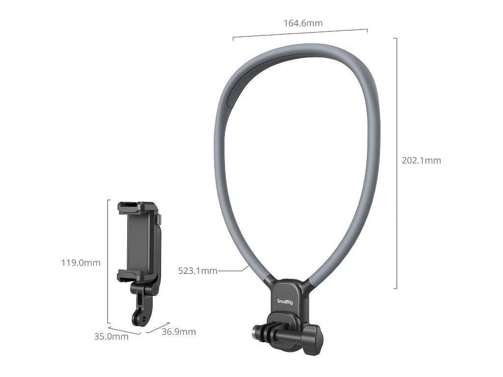 SmallRig 5128 Telefon ve Aksiyon Kamera Uyumlu Boyun Askısı
