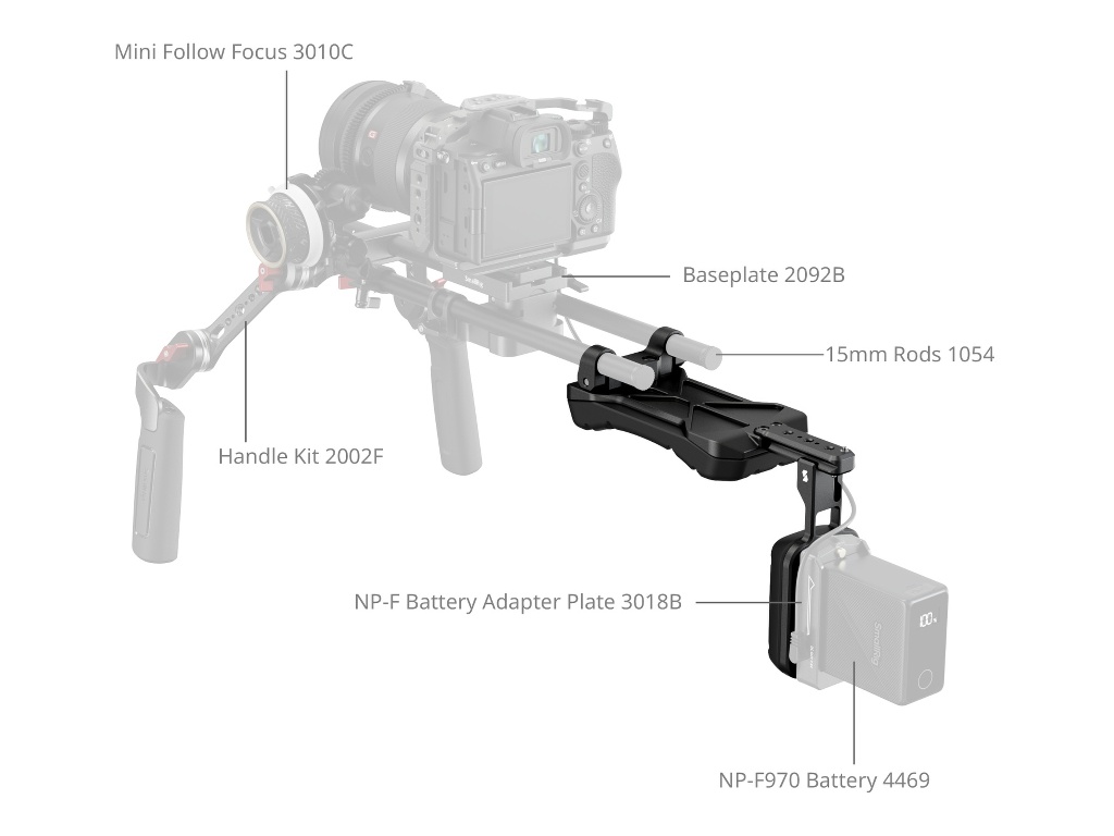 SmallRig 5153 Omuz Pedi