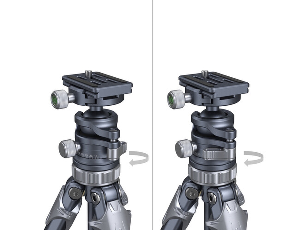 SmallRig 4222B AP-02 Alüminyum 8kg Taşıma Kapasiteli Seyahat Tripodu 159cm Maksimum Yükseklik