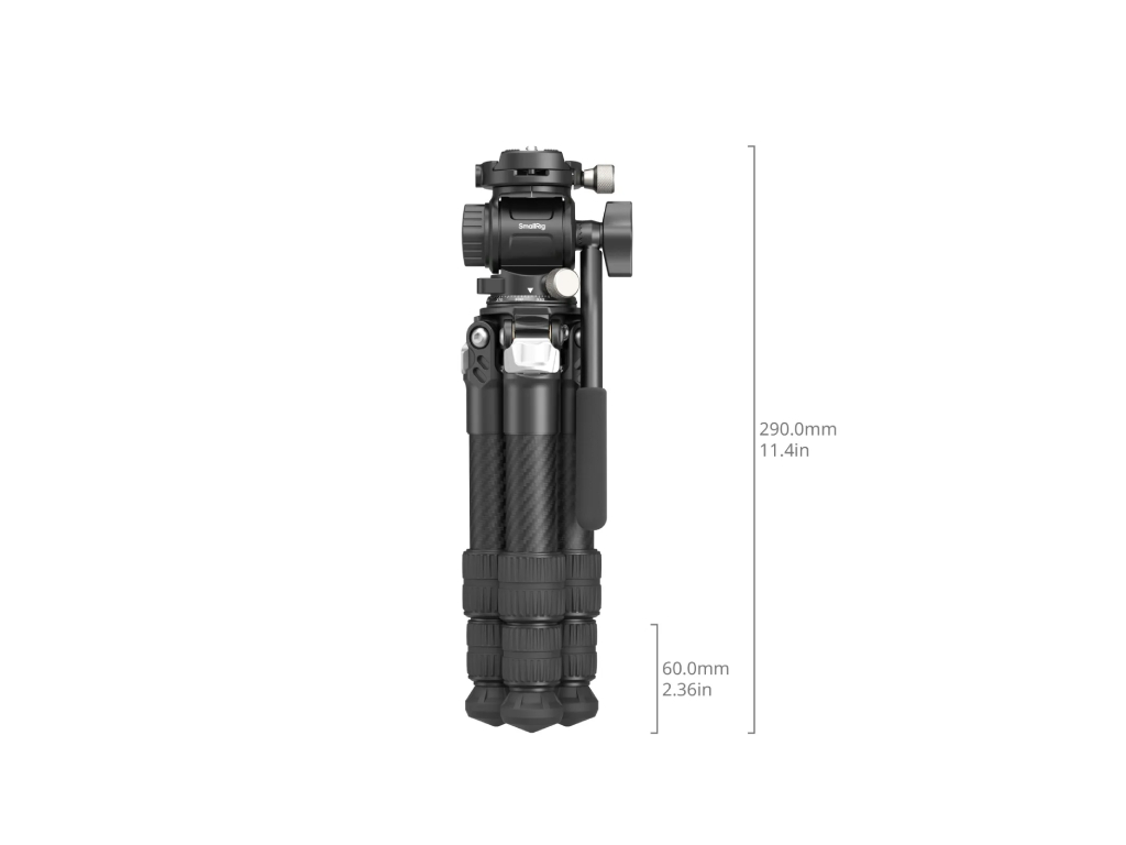 SmallRig 5025 Karbon Fiber 3kg Taşıma Kapasiteli Masaüstü Tripodu