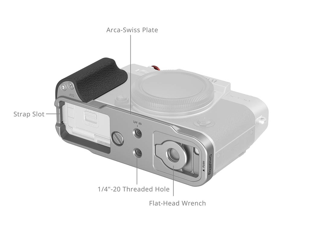 SmallRig 5664 Fujifilm X-T30 III Uyumlu Gümüş L Braket