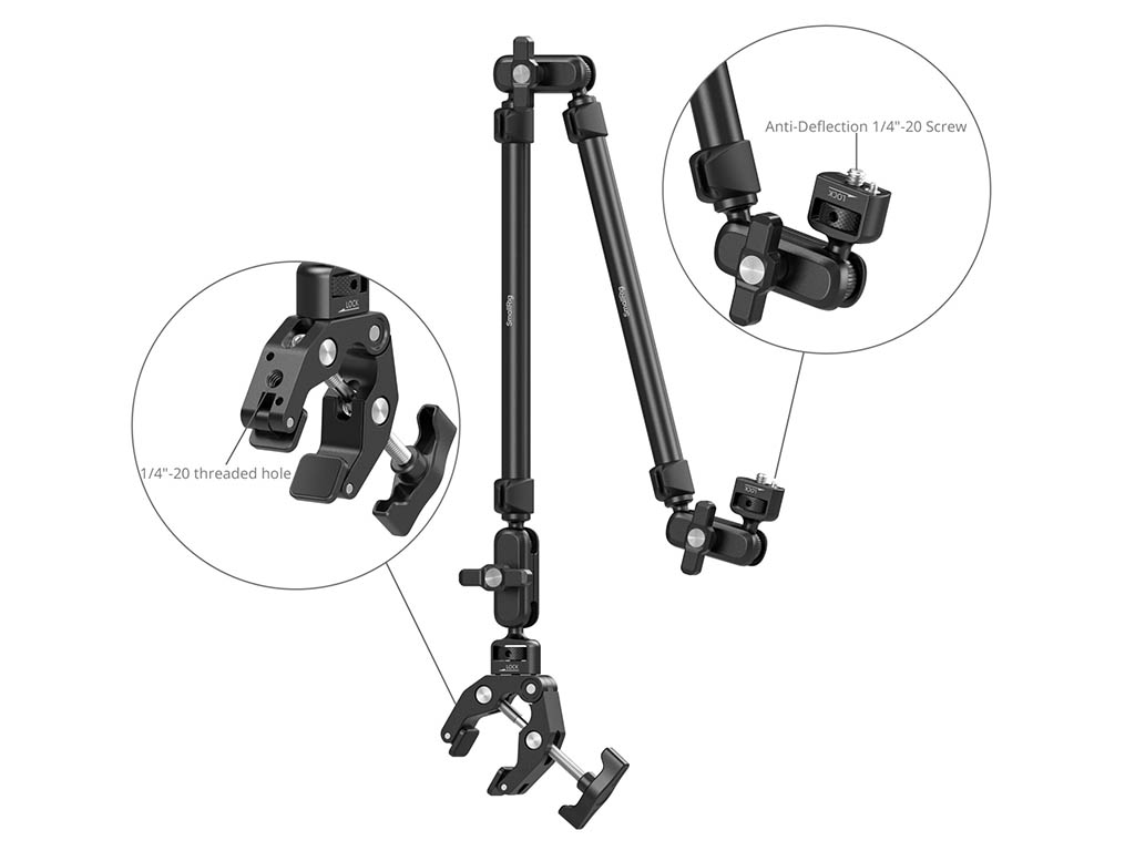 SmallRig 5625 Mengene Bağlantılı Telefon Tutucu Magic Arm